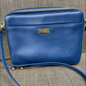 Henri Bendel purse, medium blue.